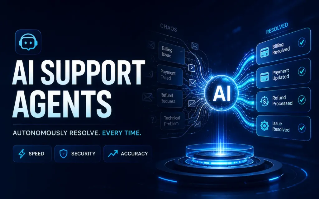 Customer Support AI Agents image for Custom AI Chatbot Development Services